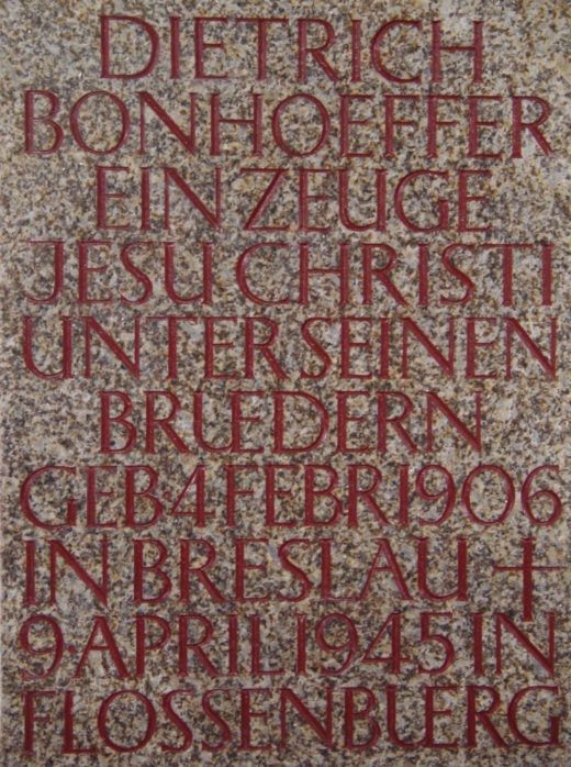 Bonhoeffer Gedenktafel 1 1