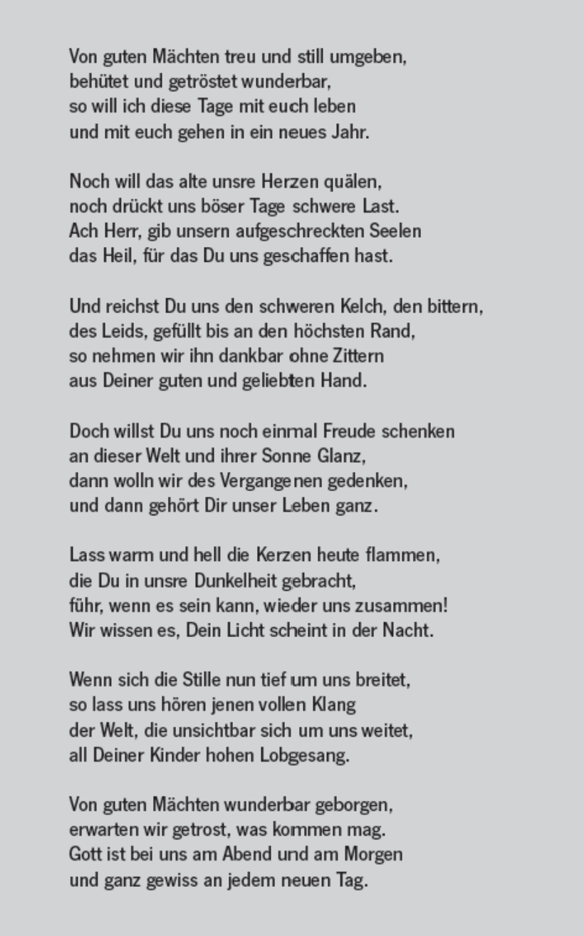 Bonhoeffer gedicht