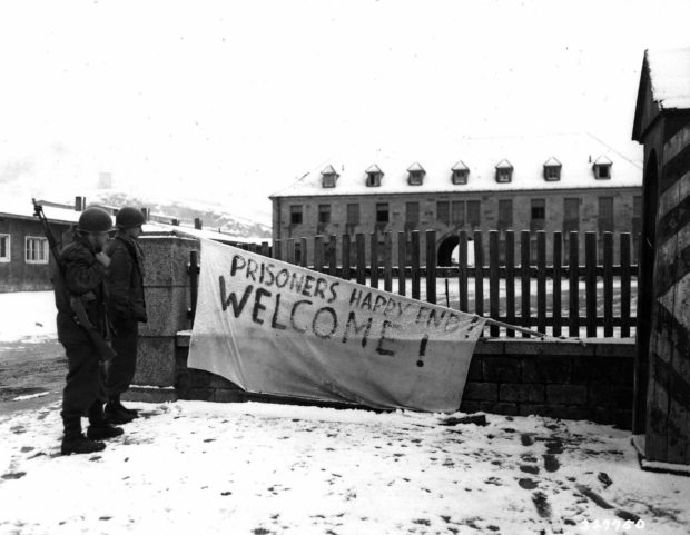 Befreiung Begruessungsbanner