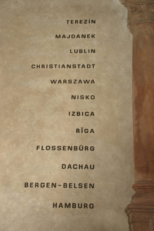 Prag pinkas synagoge inschrift