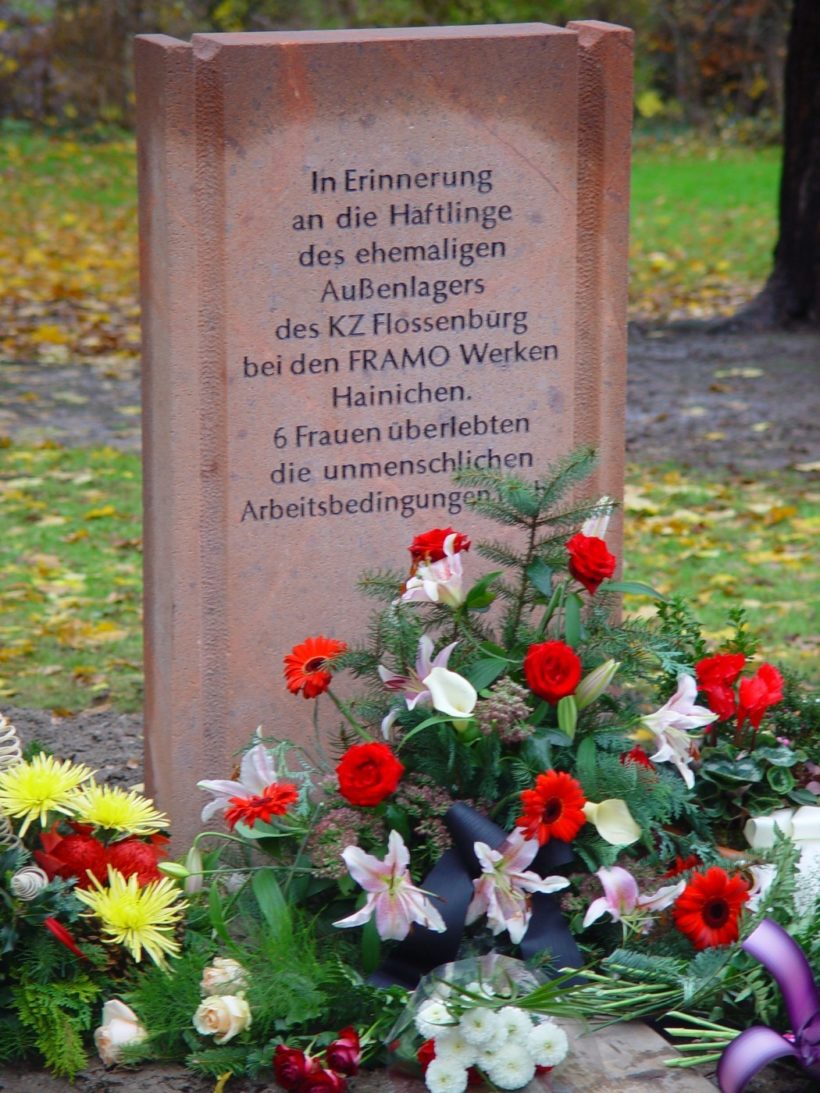 Hainiche friedhof gedenkstein